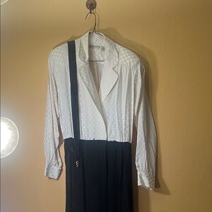 Liz Claiborne Polka Dot Cream Dress